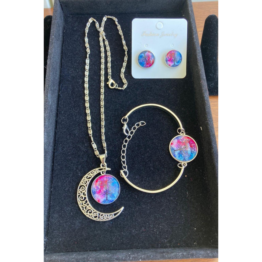 Tree 3 piece jewelry set
